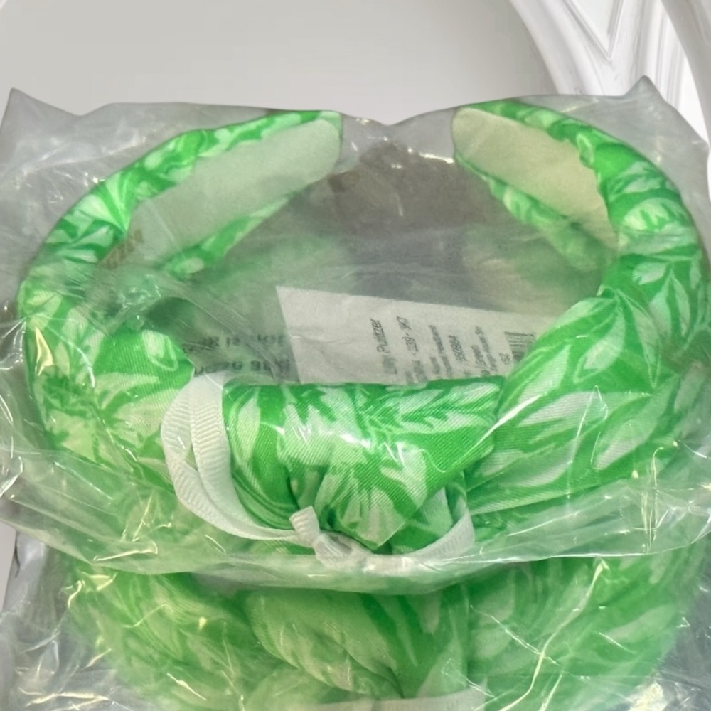 Lilly Pulitzer Vibrant Green Leaf Headband NEW
